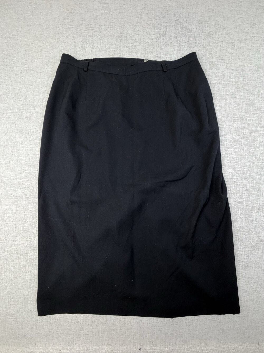 Vintage Austin Reed Women’s 22W Black Midi Pencil Skirt Plus Size Lined
